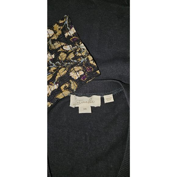 New Anthropologie Let Me Be Sydney Puff-Sleeved Top $98 X-SMALL XS Floral - Picture 8 of 8